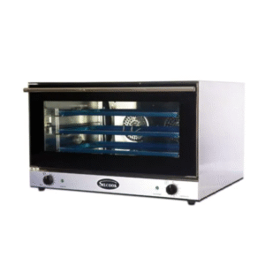 Este horno convector garantiza una cocción uniforme y eficiente, proporcionando resultados de alta calidad en una variedad de productos horneados.